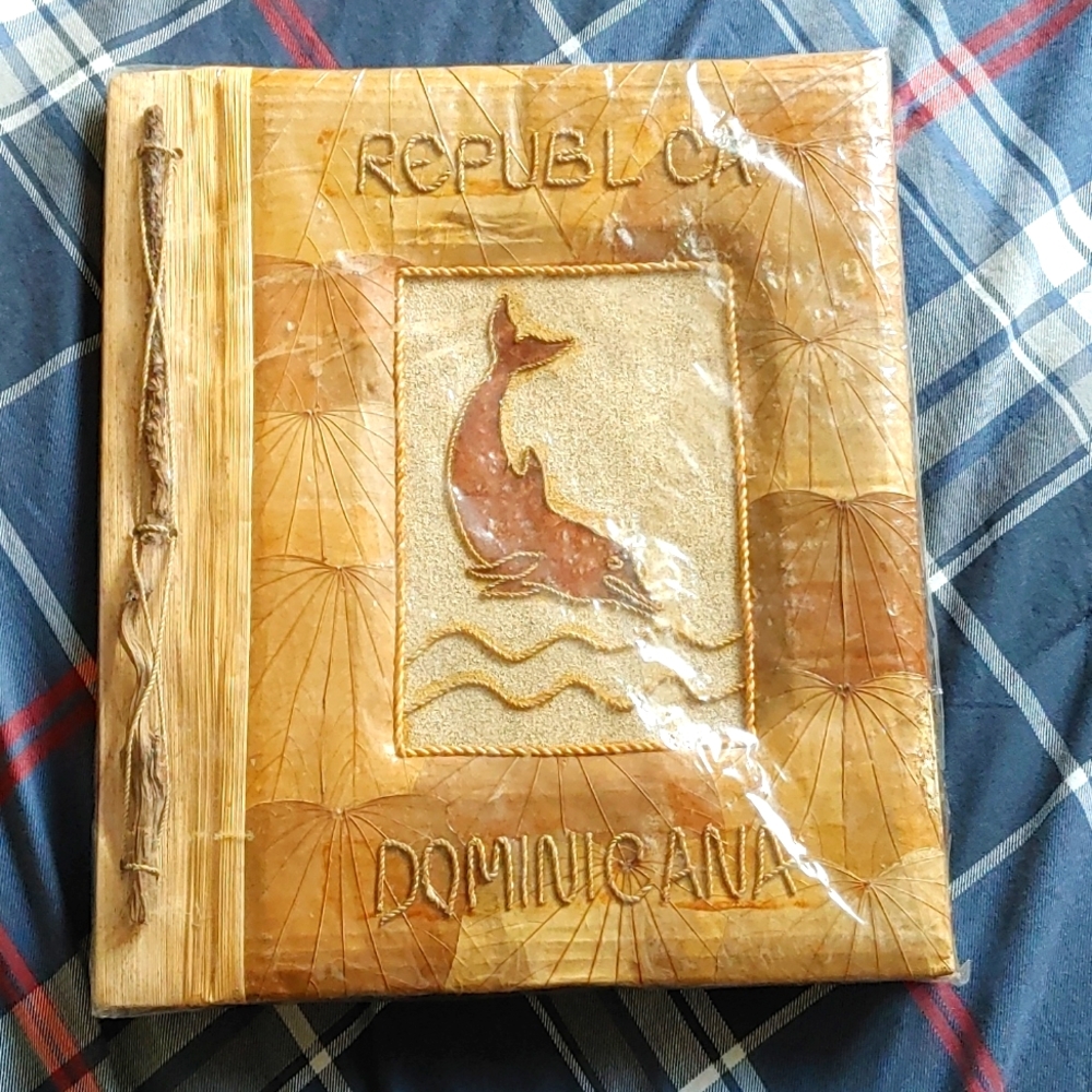 2X handmade Dominican Republic photo book brand new